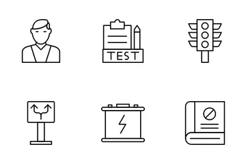 Driving School Icon Pack