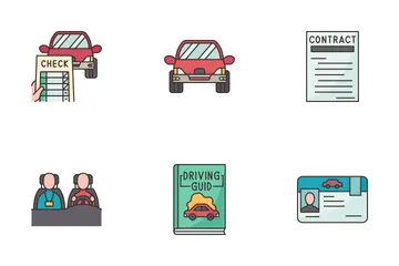 Driving School Icon Pack