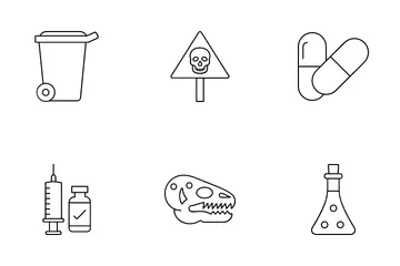 Poison et drogues Icon Pack