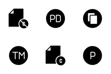 Droits d'auteur Icon Pack