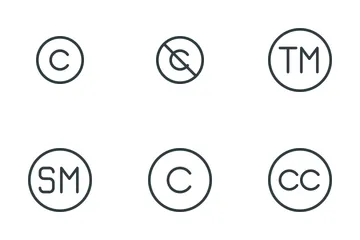 Droits d'auteur Pack d'Icônes
