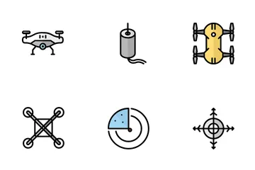 Drone And Quadcopter Icon Pack