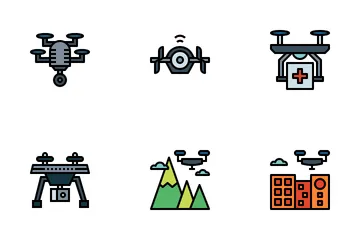 Drone Elements Icon Pack