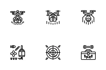 Drone Pack d'Icônes