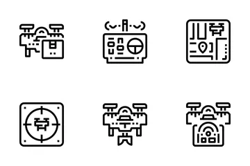 Drone Technology  Icon Pack