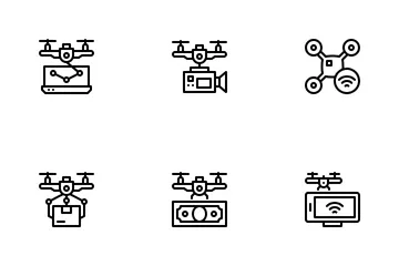 Drone Technology Icon Pack