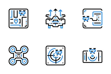 Drone Technology  Icon Pack