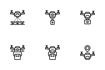 Drone Technology Icon Pack