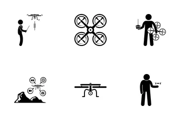 Drone Testing Icon Pack