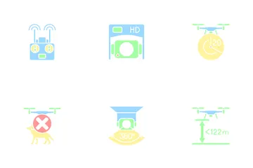 Drone Usage Icon Pack