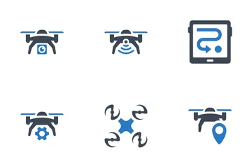 Drones Paquete de Iconos