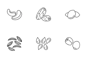 Dry Fruits Icon Pack