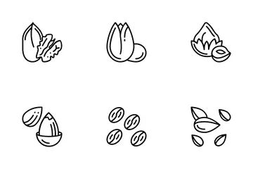 Dry Nuts Icon Pack
