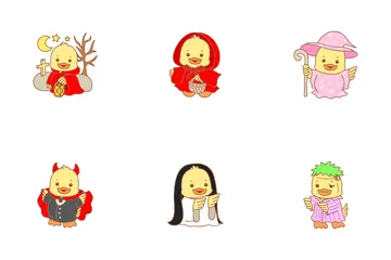 Duck Halloween Icon Pack