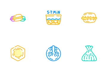 Dumpling Delicious Meal Recipe Icon Pack