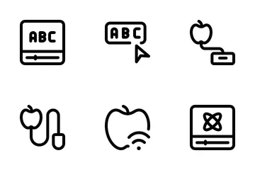 Aprendizaje electrónico Paquete de Iconos