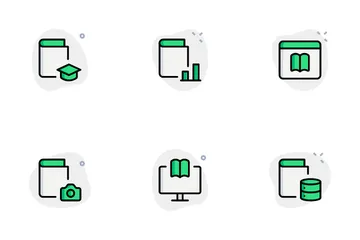 Aprendizaje electrónico Paquete de Iconos