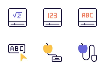 Aprendizaje electrónico Icon Pack