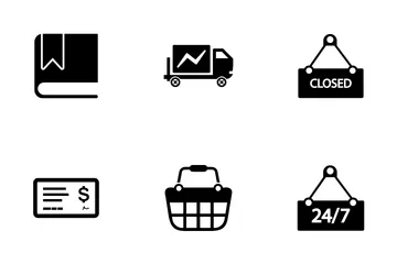 Comércio eletrônico e compras Pacote de Ícones