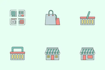E Commerce Delivery App Icon Pack