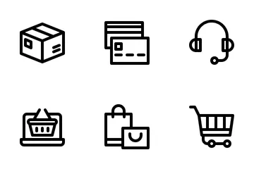 E-commerce e acquisti online Icon Pack