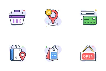 E-commerce e compras Pacote de Ícones