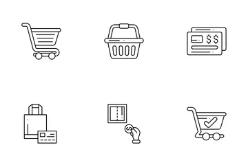 E-commerce e compras Pacote de Ícones