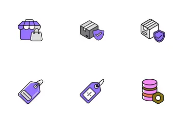 Commerce électronique et achats en ligne Partie 4 Pack d'Icônes