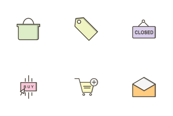 E Commerce Filled Outline Icon Pack