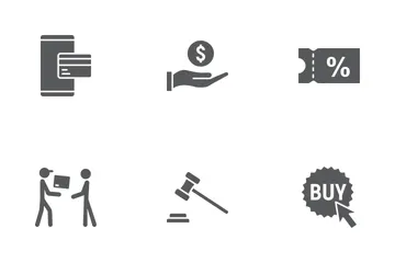 E-Commerce Glyph Icons Icon Pack