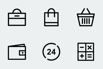 E Commerce  (line) Icon Pack