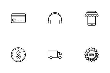 E Commerce Linear Icon Pack