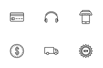 E Commerce Linear Icon Pack