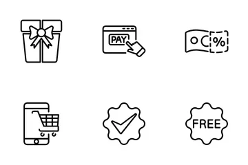 E Commerce & Shopping 1 Icon Pack