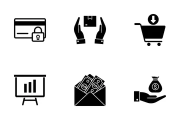 E-Commerce und Einkaufen Symbolpack