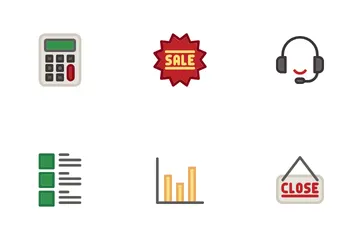 E-Commerce und Einkaufen Symbolpack