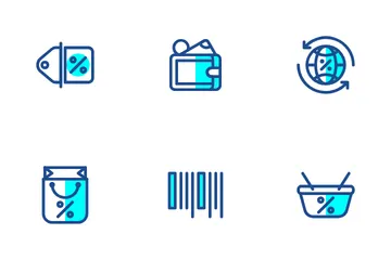E-Commerce und Einkaufen Symbolpack