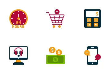 E-Commerce und Shopping Symbolpack