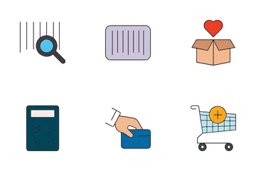 E-Commerce und Shopping Icon Pack