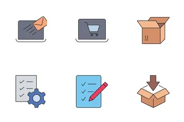 E-Commerce und Shopping Icon Pack