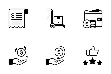 E-Commerce und Shopping Symbolpack