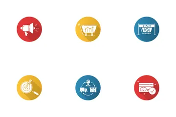 E-Commerce-Verkäufer Symbolpack