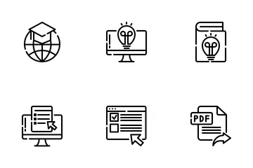 E Learning Icon Pack
