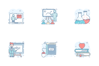 E-Learning And Trainings Icon Pack