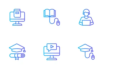 E - Learning Icon Pack