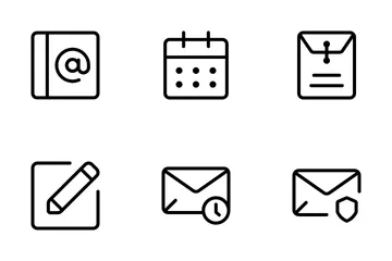 E-Mails und Kommunikation Symbolpack