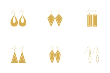 Earring Jewellery Collection Icon Pack