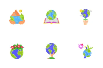 Earth Day Stickers Icon Pack