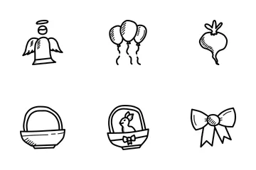 Easter Doodles Icon Pack