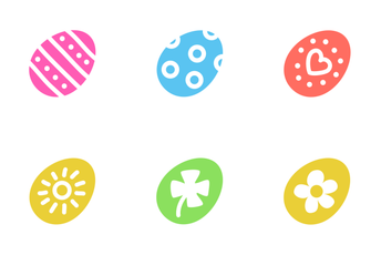 Easter Egg Color Set Icon Pack